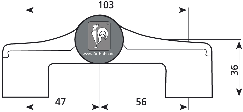 DR. HAHN Aufschraubband Türband 4 AT M972, 3-teilig