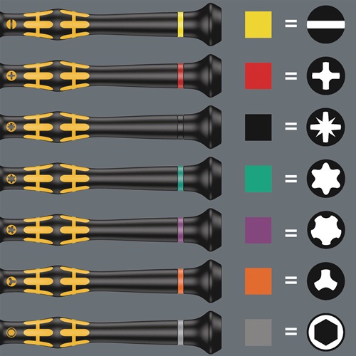 WERA Feinmechanikerschraubendrehersatz Kraftform Micro ESD Big Pk.1 25-tlg.WERA