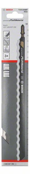 BOSCH Stichsägeblatt T 1013 AWP Precision for Soft Material