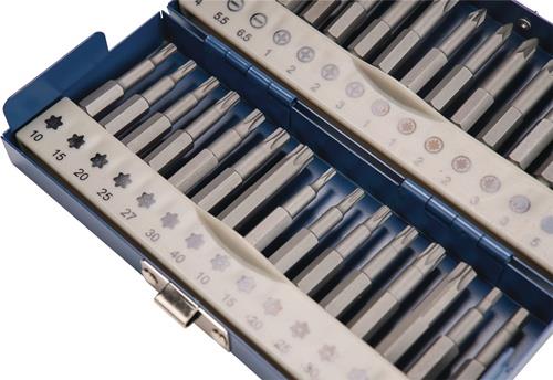 TECWERK Bitsortiment 30-tlg.Schlitz/PH/PZD/TX/TX-BO/6Kt.TECWERK