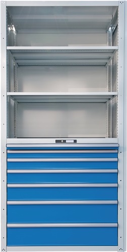LISTA Schubladenregal H2200xB1117xT706mm Grundregal Variante 3