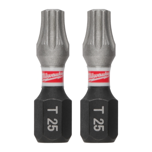MILWAUKEE TX25 / 25 mm Schrauberbit SHOCKWAVE (25er Pack)