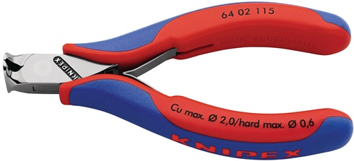 KNIPEX Elektronikvornschn.L.115mm Form 0 Facette ja spiegelpol.Mehrkomp.-Hüllen KNIPEX