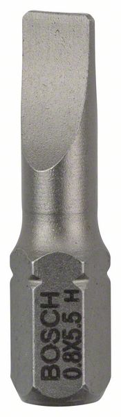 BOSCH Schrauberbit Extra-Hart S 0,8 x 5,5, 25 mm, 25er-Pack