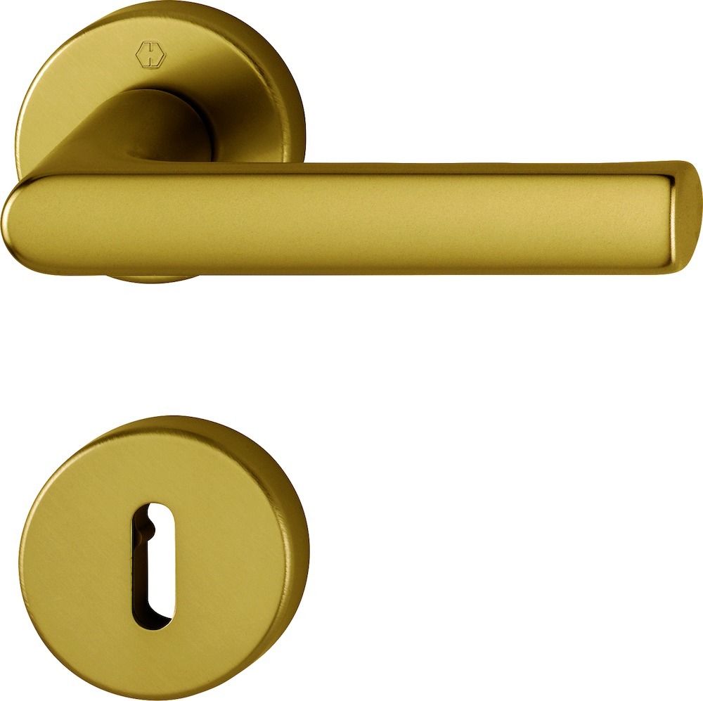 HOPPE® Drückergarnitur mit Rosetten Hamburg 1700/42KB/42KBS, Aluminium, 11907848