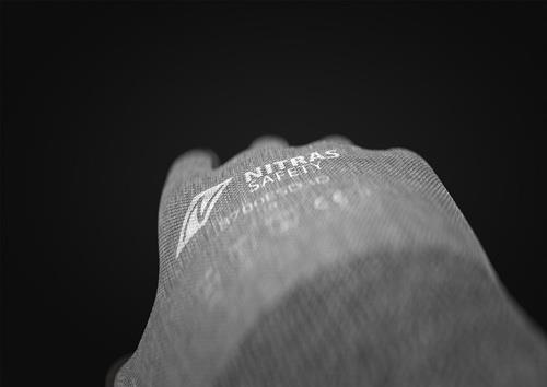 NITRAS Handschuhe 8700ESD3D Gr.10 grau/schwarz EN 388/EN 407/EN 16350 PSA II NITRAS