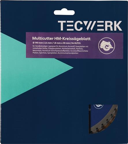 TECWERK Handkreissägeblatt AD 160mm Z.42 HLTCG Schnitt-B.2,4mm TECWERK