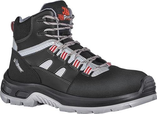 U.POWER Sicherheitsstiefel Cross Gr.47 W.11 schwarz/grau/rot S3S FO SR EN ISO 20345:2022