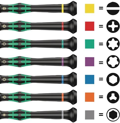 WERA Elektronik-Feinmechanik-Schraubendreher 2050 PH 00 Klingen-L.60mm WERA