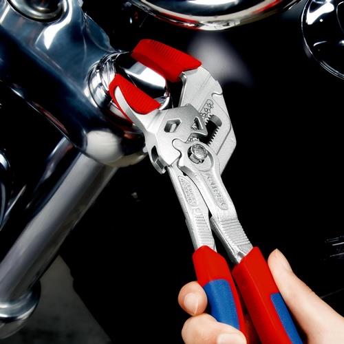 KNIPEX Zangenschlüssel L.250mm Spann-W.52mm verchr.Mehrkomp.-Hülle KNIPEX KNIPEX Zangenschlüssel L.250mm Spann-W.52mm verchr.Mehrkomp.-Hülle KNIPEX