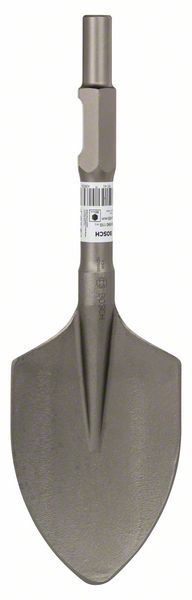 BOSCH Spatmeißel mit 30-mm-Sechskantaufnahme, abgerundet, 400 x 135 mm