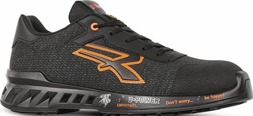 U.POWER Sicherheitsschuh BRUCE Gr.43 W.11 schwarz/orange S1PS FO SR ESD