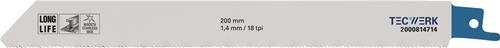 TECWERK Säbelsägeblatt L.200mm B.19mm TPI 18 1,4mm 5 St./Karte TW TECWERK Säbelsägeblatt L.200mm B.19mm TPI 18 1,4mm 5 St./Karte TW