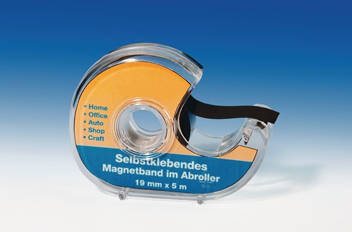 MAGNETOPLAN Magnetklebeband Band-B.19mm Bandlänge 5m im Spender MAGNETOPLAN