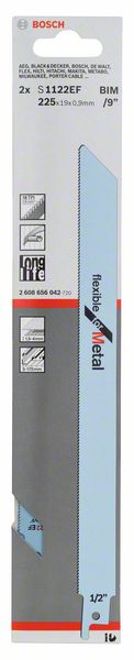 BOSCH Säbelsägeblatt S 1122 EF, Flexible for Metal, 2er-Pack