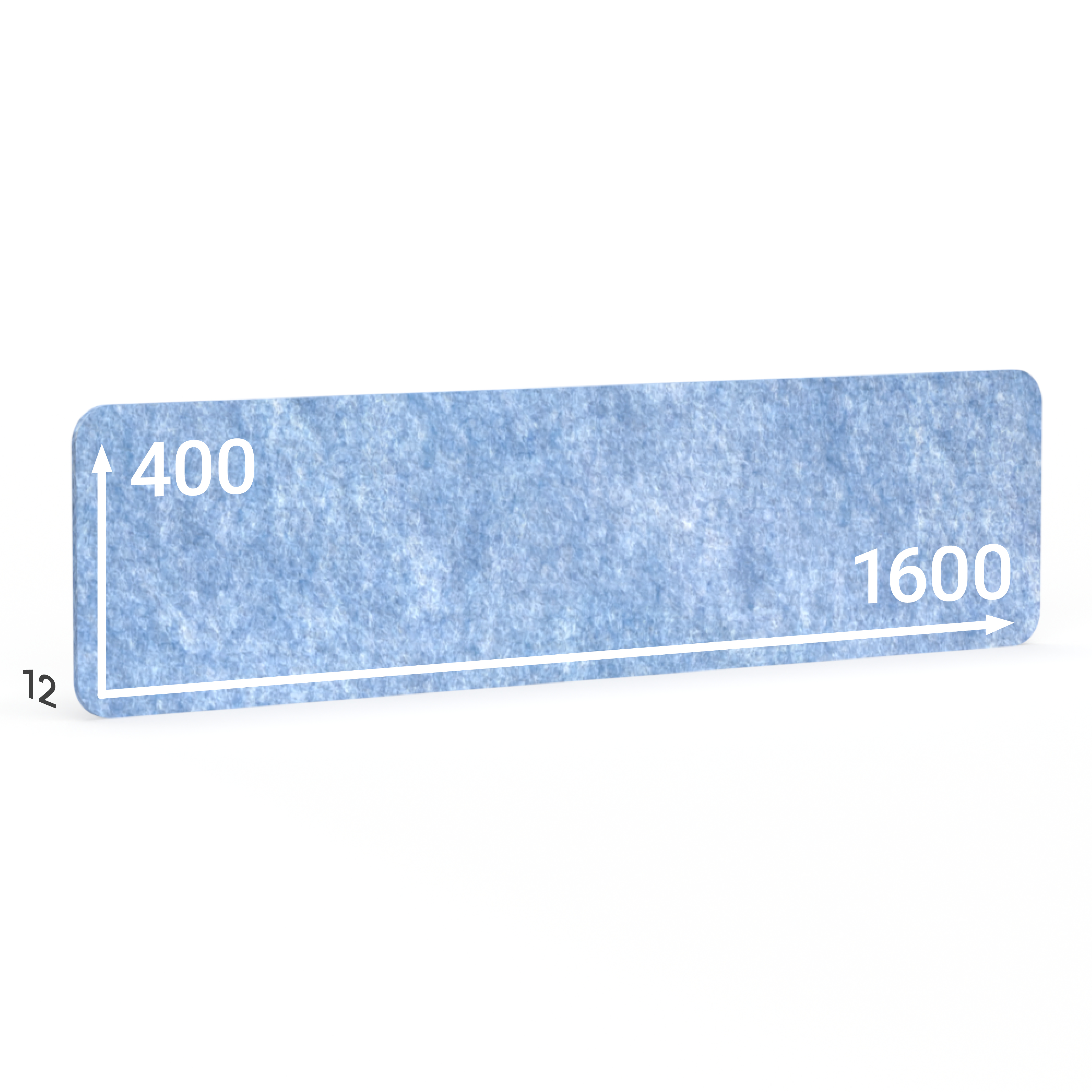BMB AKUSTIX Vario eco, HxBxS: 400x1600x12 mm, Hellblau, AV27