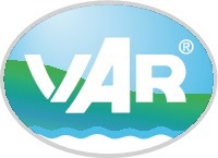 VAR Kombi-Ascher Ø230xH660mm weiß rd.Stahlbl.