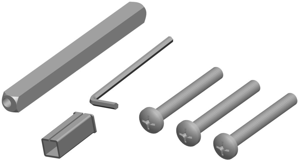 HERMAT Befestigungsset Schutz-Drückergarnitur 4089.DG, VK 10 mm,