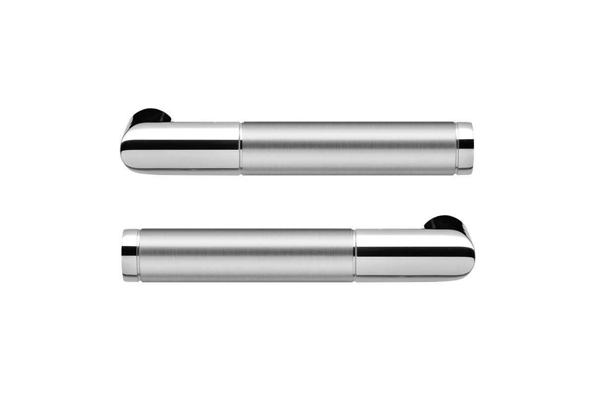 KARCHER DESIGN ER34 0DS Griffpaar Rio Steel ohne Griffrosette, inkl. Stift in Edelstahl poliert / matt, Edelstahl
