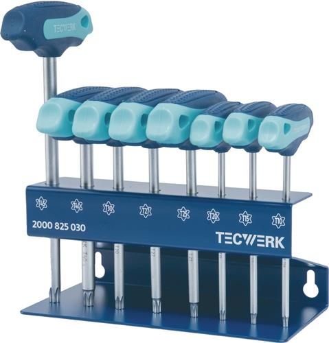 TECWERK Schraubendrehersatz m.Quergriffen TX10-TX45 8-tlg.TECWERK