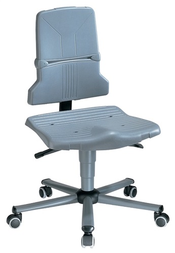 BIMOS Arbeitsdrehstuhl Sintec A RollenPP grau 430-580mm BIMOS BIMOS Arbeitsdrehstuhl Sintec A RollenPP grau 430-580mm BIMOS