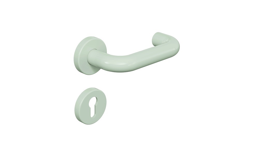 HEWI Schutz-Drücker-Halbgarnitur mit Rosetten 111R22.230, VK 9 mm, Polyamid