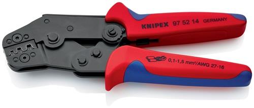 KNIPEX Crimpzange kurze Bauform L.195mm 0,1-1,5 (AWG 27-16) mm² KNIPEX