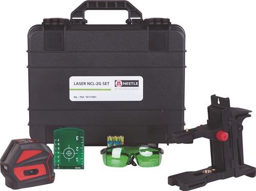 NESTLE Kreuzlinienlaser NCL-2G SET 20 (50 m.Empfänger)m ± 3 mm/10m NESTLE