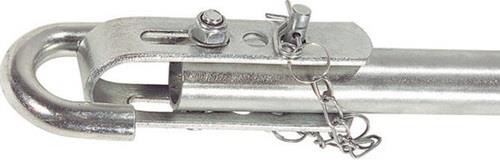 Nordwest Abschleppstange verz.L1800xB70xH55mm 5,1kg rot/silber HP AUTOZUBEHÖR