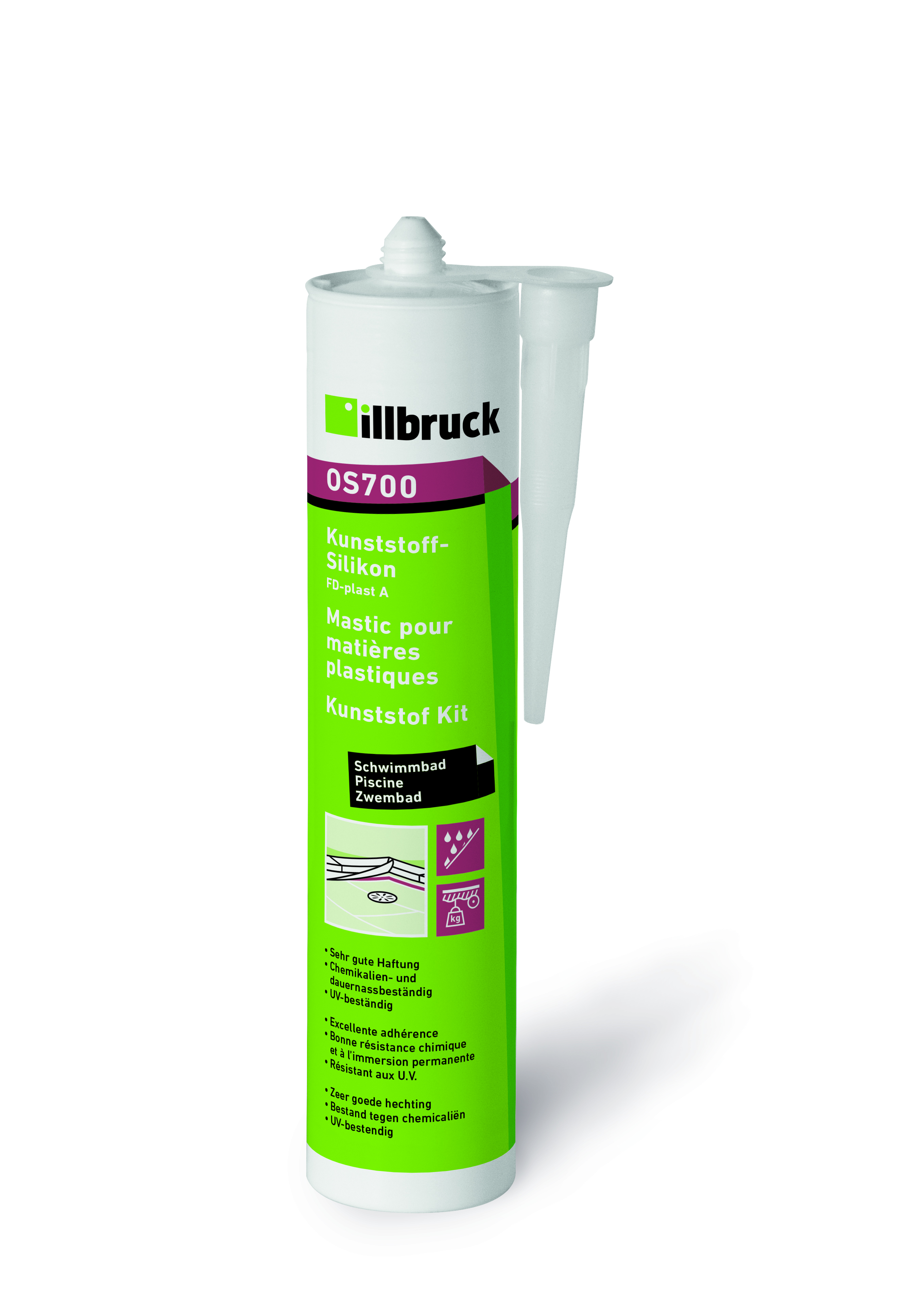 ILLBRUCK OS700 Kunststoff-Silikon transparent