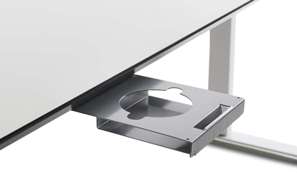 Veyhl Mobilephone und Becher Ablage, RAL 9006 weißaluminium