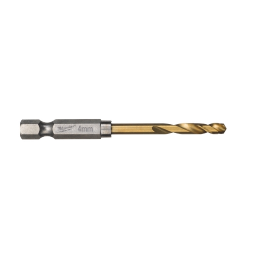 MILWAUKEE 4,0 x 71,5 mm SHOCKWAVE Metallbohrer HSS-G RED HEX Titan 1/4"