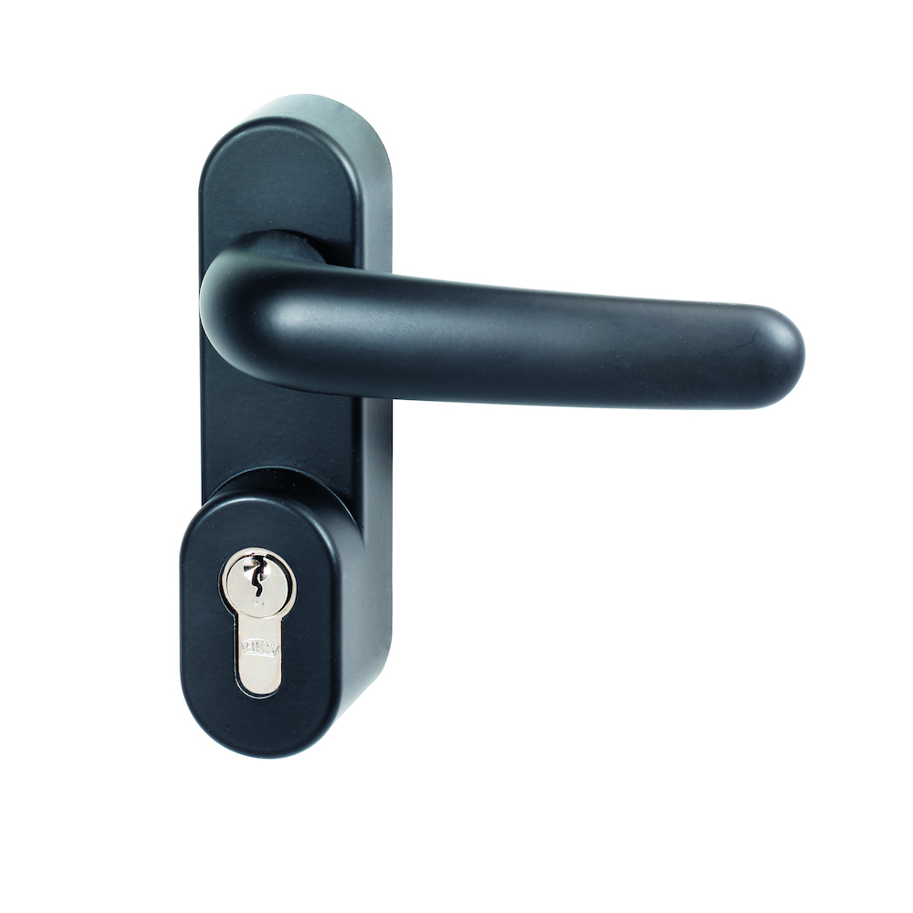 BKS BKS Außenbeschlag mit Drücker B 7130, Aluminium