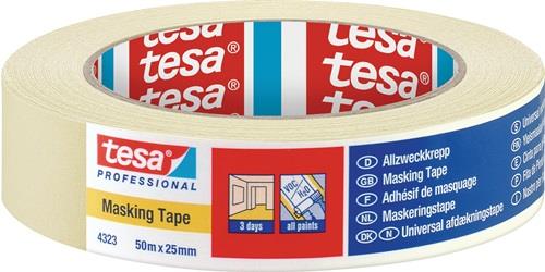 TESA Kreppband 4323 leicht gekreppt hellbeige L.50m B.25mm Rl.TESA