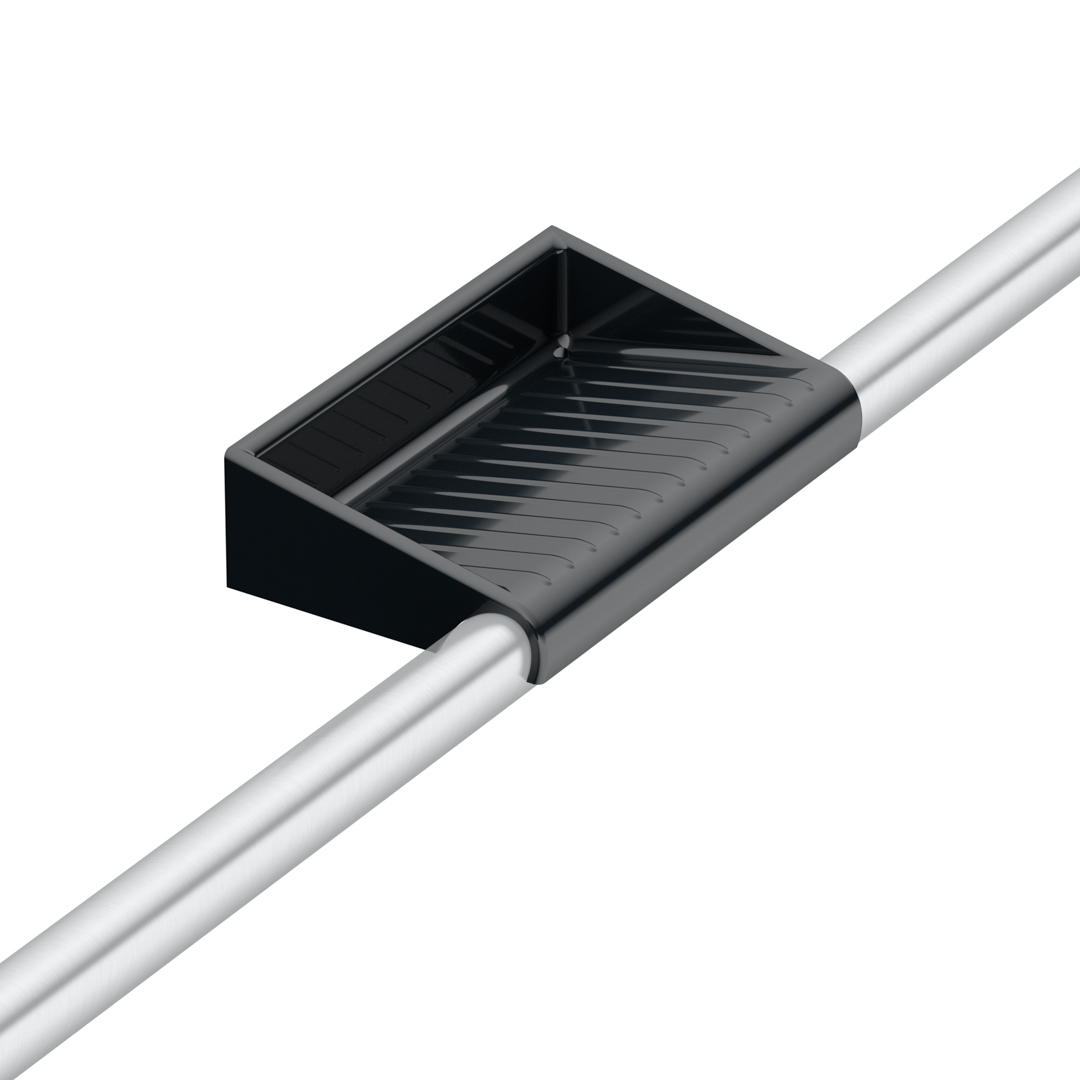 KWS Reling-Ablageschale Ergo Polycarbonat, schwarzgrau