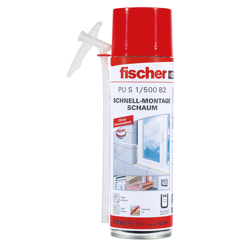 FISCHER Schnellmontageschaum PU S 500 B2