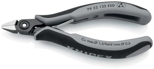 KNIPEX Präzisions-Elektronik-Seitenschneider L.125mm Form 3 Facette ja,sehr kl.pol. KNIPEX Präzisions-Elektronik-Seitenschneider L.125mm Form 3 Facette ja,sehr kl.pol.