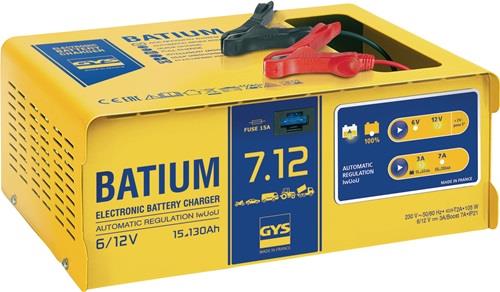 Batterieladegerät BATIUM 7-12 6/12 V effektiv:11/arithmetisch:3-7 A GYS