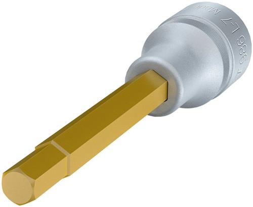 HAZET Steckschlüsseleinsatz 986L-7 1/2 Zoll Innen-6-kant SW 7mm L.100mm HAZET HAZET Steckschlüsseleinsatz 986L-7 1/2 Zoll Innen-6-kant SW 7mm L.100mm HAZET