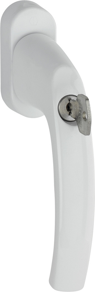 HOPPE® Fenstergriff absperrbar Atlanta 0530S/U26 TBT4, ohne Schrauben, Aluminium, 2838405