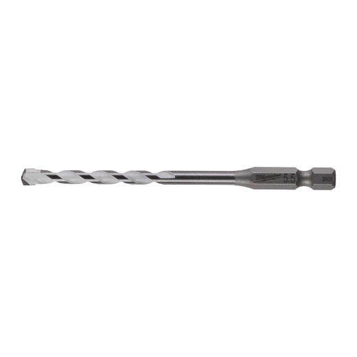MILWAUKEE 5,5 x 100 mm SHOCKWAVE Multimaterial Bohrer 1/4" Hex