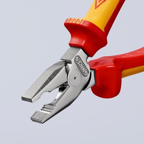 KNIPEX Kraftkombizange L.200mm verchr.Mehrkomp.-Hüllen VDE KNIPEX KNIPEX Kraftkombizange L.200mm verchr.Mehrkomp.-Hüllen VDE KNIPEX