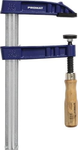 PROMAT Temperguss-Schraubzwinge Spann-W.150mm A.80mm Holzgr.25x6mm PROMAT