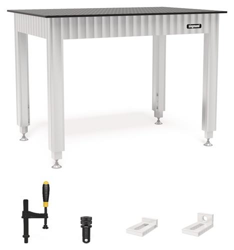 SIEGMUND Schweiß- u.Spanntisch L1200xB800xH800mm SIEGMUND