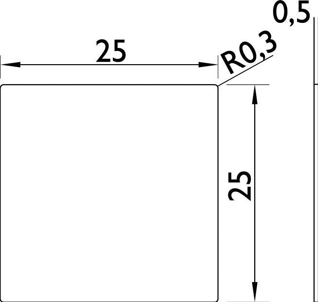 HERMAT Endkappe 6953, Aluminium