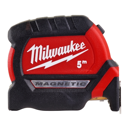 MILWAUKEE Premium-Bandmaß 5 m,27 mm breit magnet.