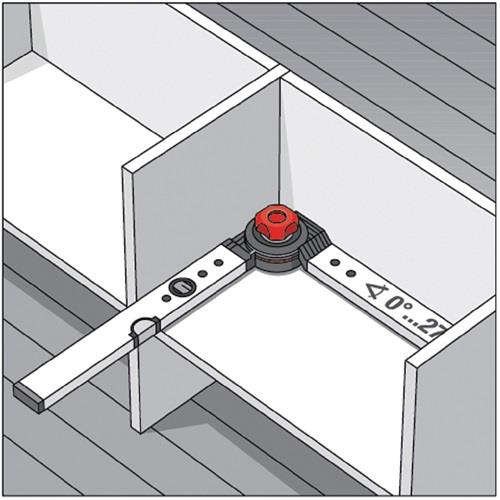 BMI Winkelmessgerät WINKELSTAR Messber.0-270Grad Schenkel-L.80x60cm BMI