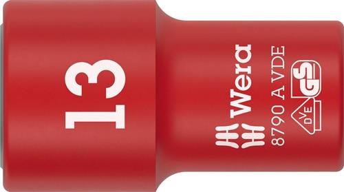 WERA Steckschlüsseleinsatz 8790 A VDE 1/4 Zoll SW 13mm L.41mm WERA