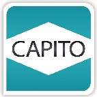 CAPITO Polymeres Rad D.400mm Radbreite 100mm vollgeschäumt,inkl.Achse CAPITO