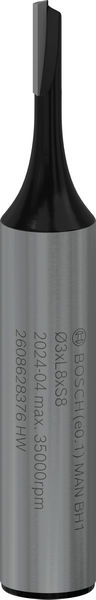 BOSCH Nutfräser Standard for Wood, 8 mm, D1 3 mm, L 8 mm, G 51 mm